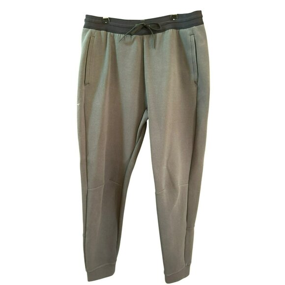 Brady Men's Grey Green Jogger Pants Size Large Athleisure Quiet Luxury - Picture 1 of 7